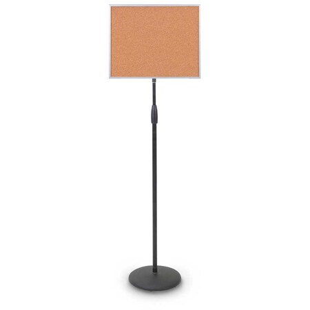 United Visual Products Corkboard, Fabrc, Brnz/Cobcc, 3 Door, 72x48" UV307-BRONZE-COBACC